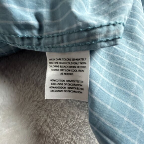 Realtree Mens 2XL Short-Sleeve Button-Up Plaid Shirt Blue Chest Pocket Casual - Picture 4 of 7